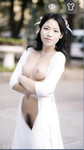 Áo dài hở ngực của Hà Mi love 10