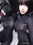 Gái trung show bướm