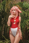 Genshin cosplay Miko