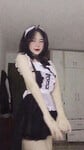 Em Ánh Dương 2k6 Cosplay Hầu Gái Cực Xinh Và Đáng Yêu