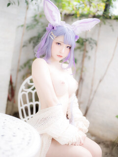 Bộ cosplay Purple Bunny (1)
